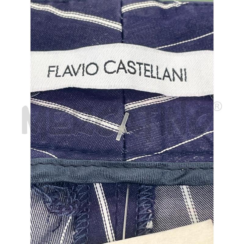 PANTALONE DONNA FLAVIO CASTELLANI BLU GUSSATO | Mercatino dell'Usato Rivoli 3