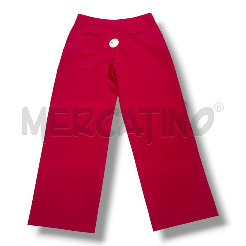 PANTALONE DONNA FURNARI ROSSO PALAZZO BOTTONI DORATI | Mercatino dell'Usato Rivoli 2