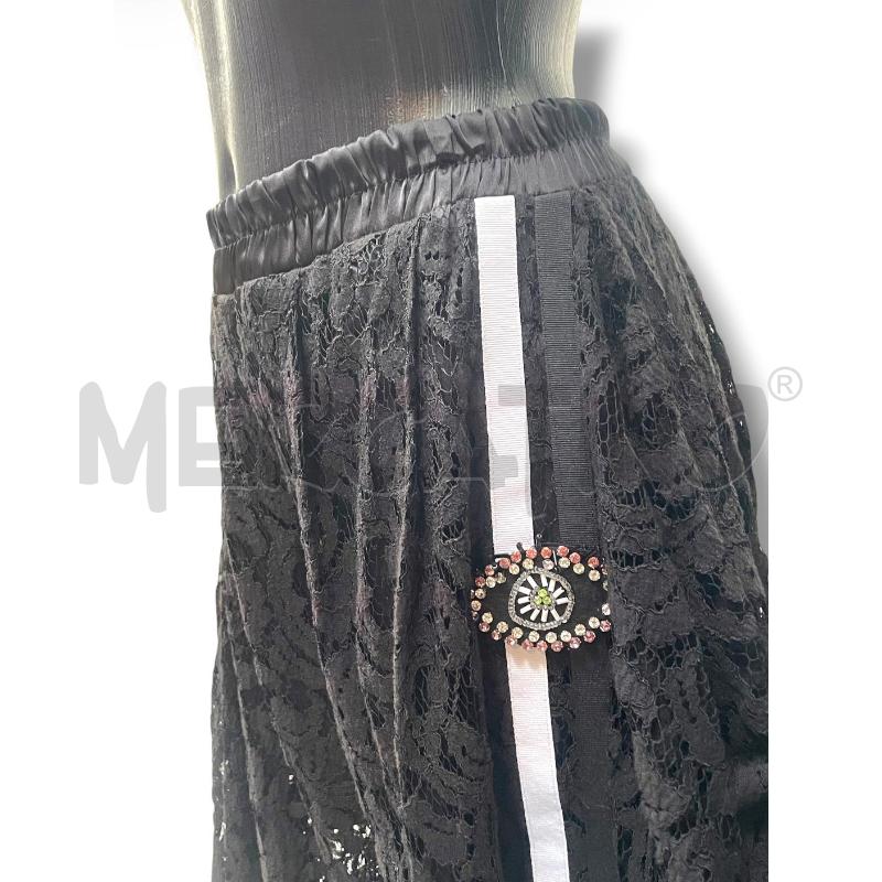 PANTALONE DONNA LES BOURDELLES DES  GARCONS NERI PIZZO TRASPARENTI | Mercatino dell'Usato Rivoli 3