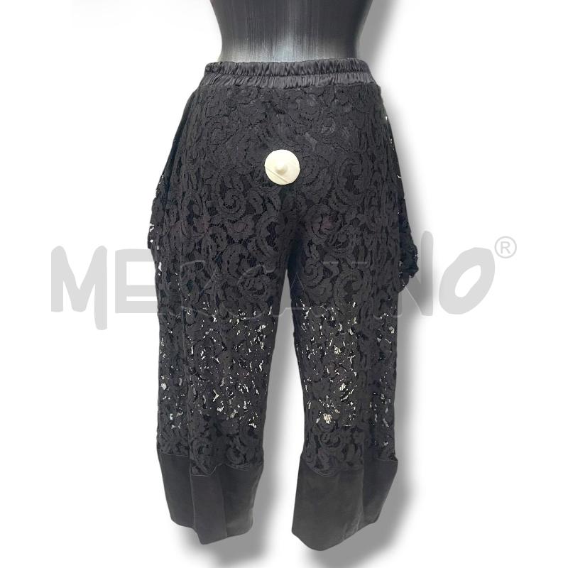 PANTALONE DONNA LES BOURDELLES DES  GARCONS NERI PIZZO TRASPARENTI | Mercatino dell'Usato Rivoli 4