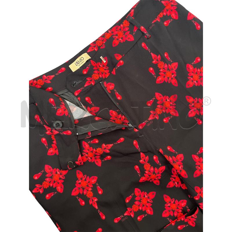 PANTALONE DONNA LIU JO NERI GIOIELLI ROSSI | Mercatino dell'Usato Rivoli 3