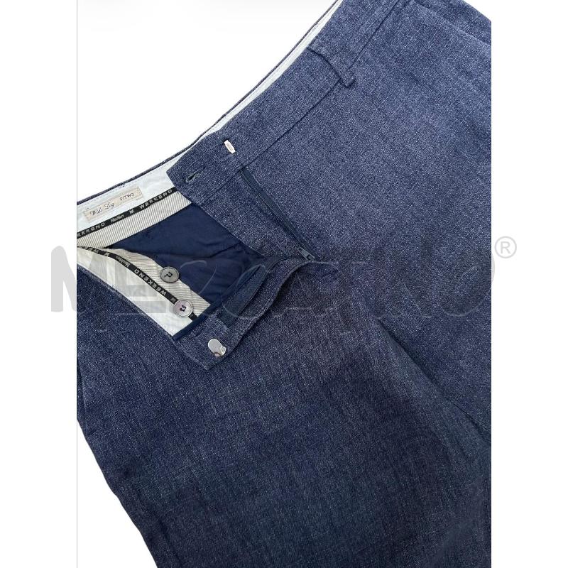 PANTALONE DONNA MAXMARA BLU MELANGE 100 LINO | Mercatino dell'Usato Rivoli 3