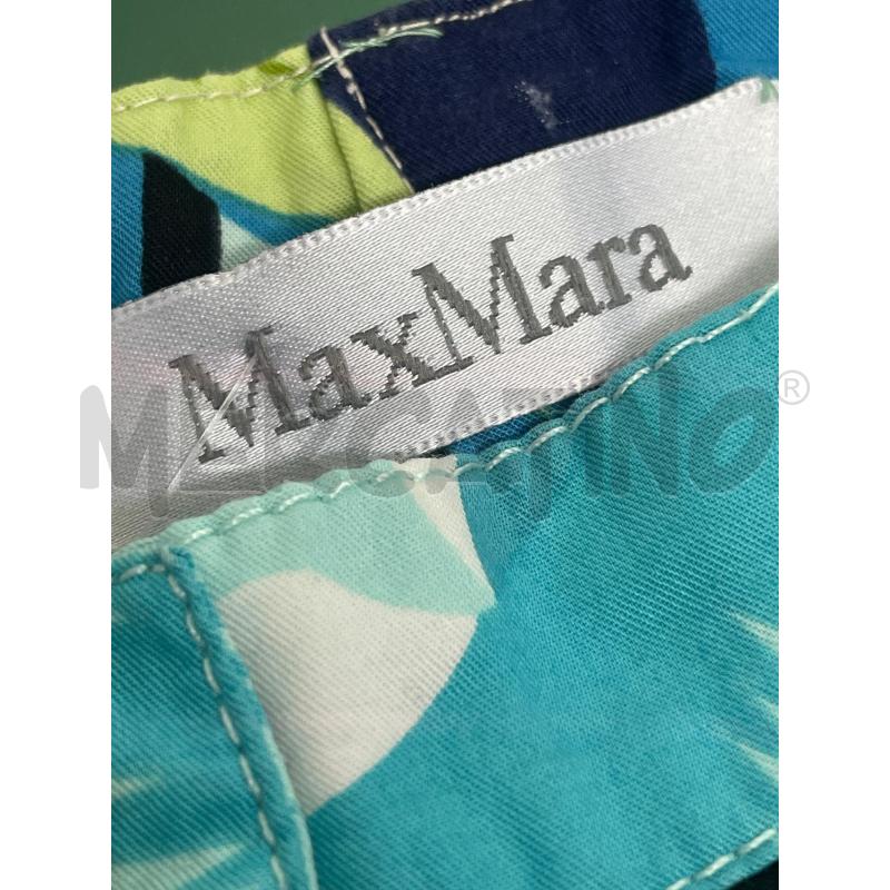 PANTALONE DONNA MAX MARA FOGLIE FIORI AZZURRI VERDI | Mercatino dell'Usato Rivoli 3