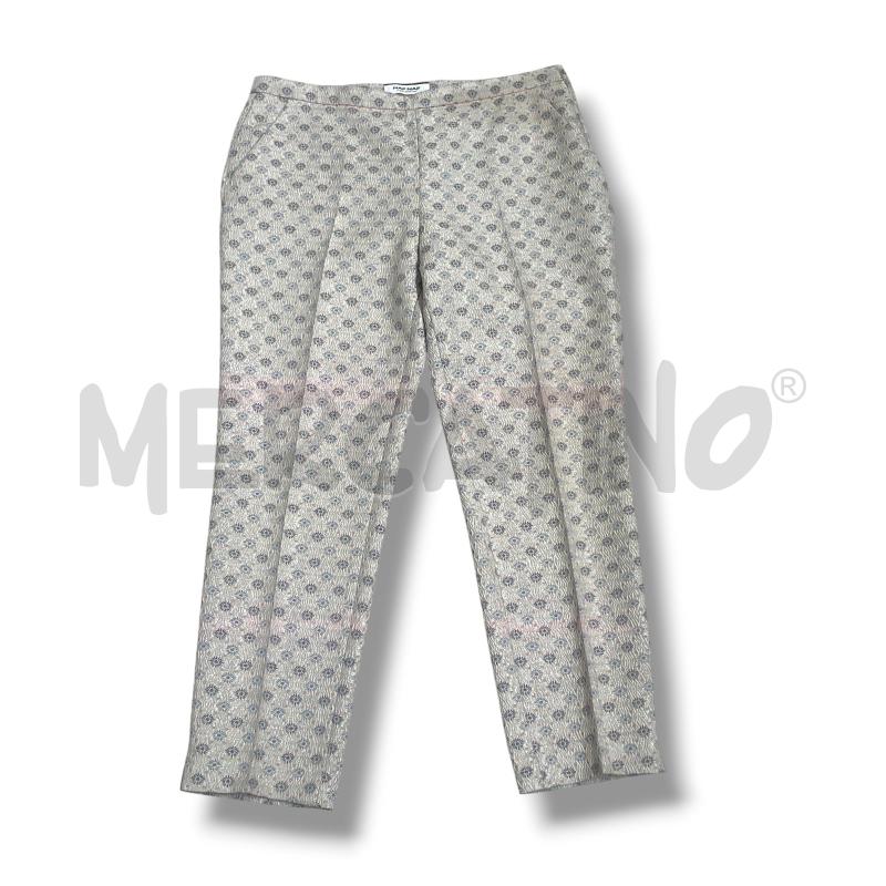 PANTALONE DONNA NAF NAF CREMA CANGIANTE FIORELLINI | Mercatino dell'Usato Rivoli 1