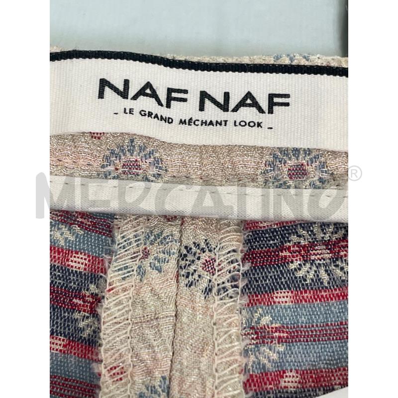 PANTALONE DONNA NAF NAF CREMA CANGIANTE FIORELLINI | Mercatino dell'Usato Rivoli 3