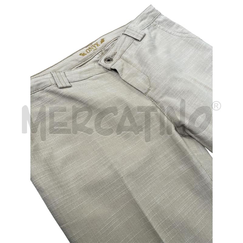 PANTALONE DONNA ONYX BEIGE TIPO LINO | Mercatino dell'Usato Rivoli 3