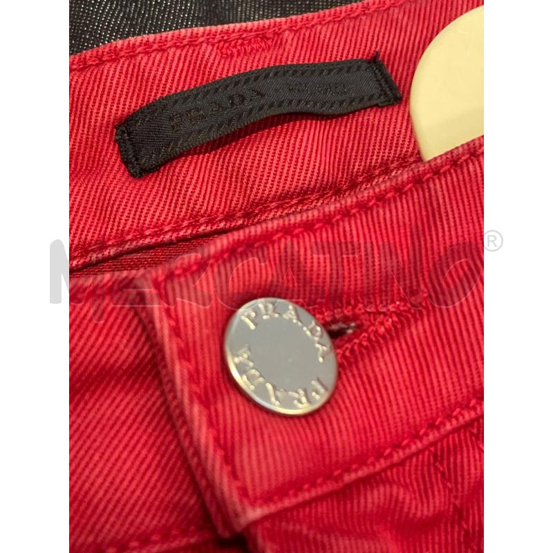 PANTALONE DONNA PRADA ROSSO  | Mercatino dell'Usato Rivoli 3