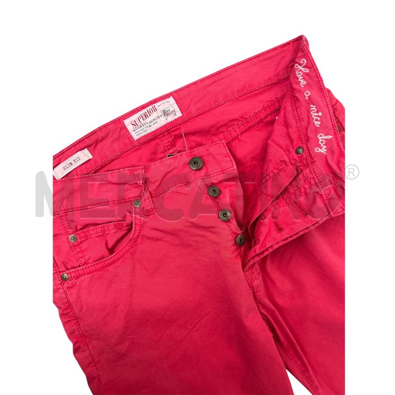PANTALONE DONNA ROY ROGERS SLIM FIT CORALLO  | Mercatino dell'Usato Rivoli 3