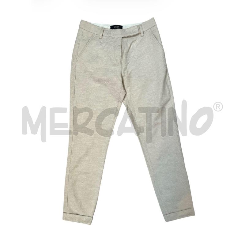 PANTALONE DONNA SEVENTY BEIGE ROMBI RILIEVO | Mercatino dell'Usato Rivoli 1