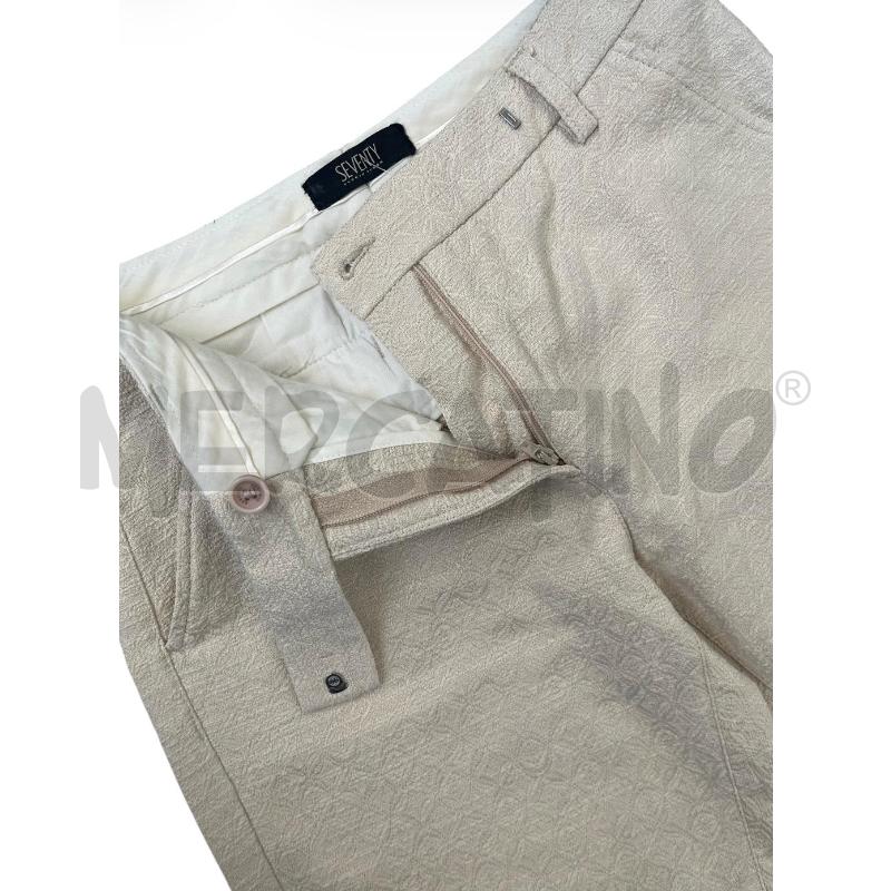 PANTALONE DONNA SEVENTY BEIGE ROMBI RILIEVO | Mercatino dell'Usato Rivoli 3
