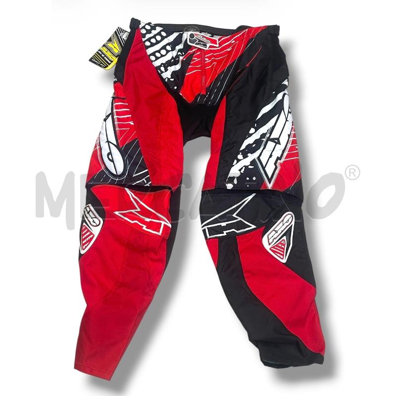 PANTALONE MOTOCROSS AXO TG.52 ROSSI NERI | Mercatino dell'Usato Rivoli 1