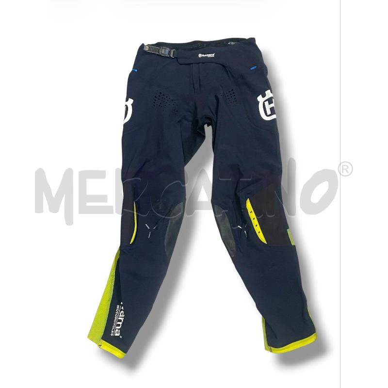 PANTALONE MOTOCROSS HUSQVARNA BLU GIALLI TG.48 | Mercatino dell'Usato Rivoli 1