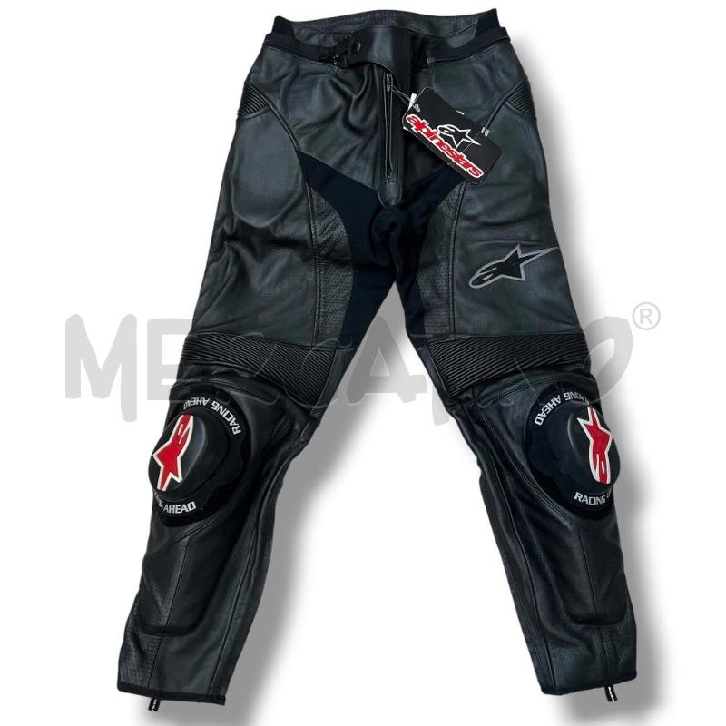 PANTALONE MOTO ALPINESTAR TG.46 NERO PELLE CON SAPONETTE  | Mercatino dell'Usato Rivoli 1