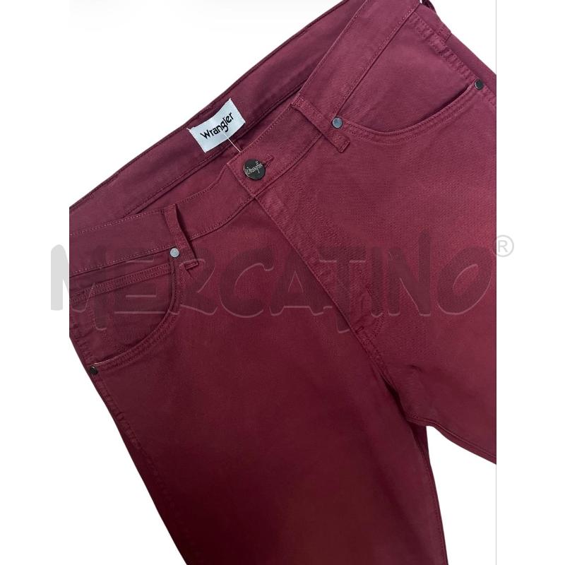 PANTALONE UOMO WRANGLER BORDEAUX  | Mercatino dell'Usato Rivoli 3