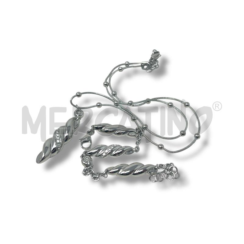 PARURE MORELLATO COLLANA CON BRACCIALE TORCHON | Mercatino dell'Usato Rivoli 2
