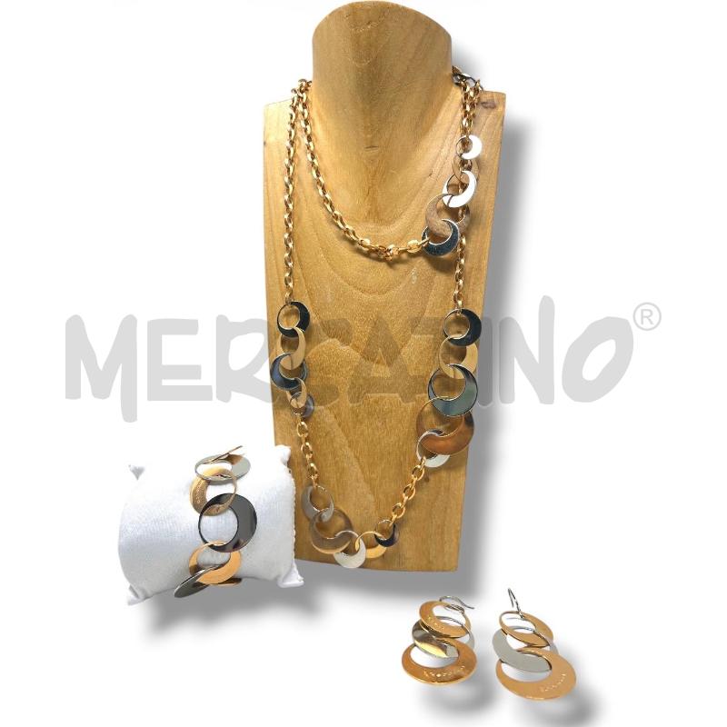 PARURE REBECCA CERCHI MEZZE LUNE ROSE GOLD  | Mercatino dell'Usato Rivoli 1