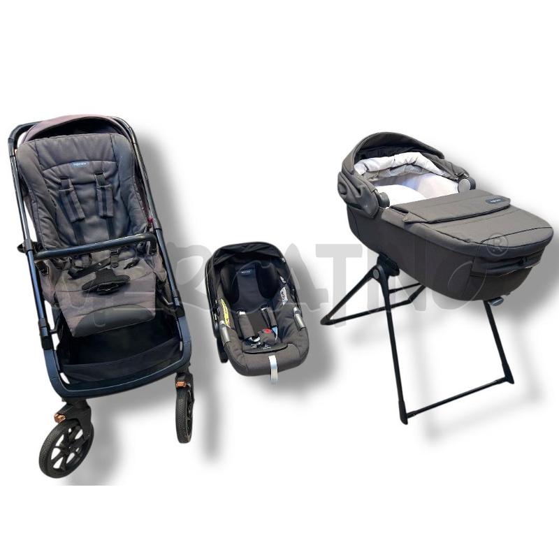PASSEGGINO TRIO INGLESINA APTICA XT GRIGIO SCURO  | Mercatino dell'Usato Rivoli 1