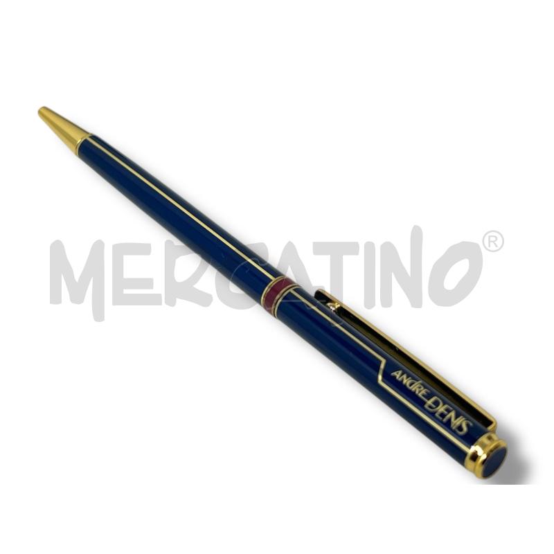 PENNA A SFERA ANDRE DENIS BLU ANELLINO ROSSO | Mercatino dell'Usato Rivoli 4