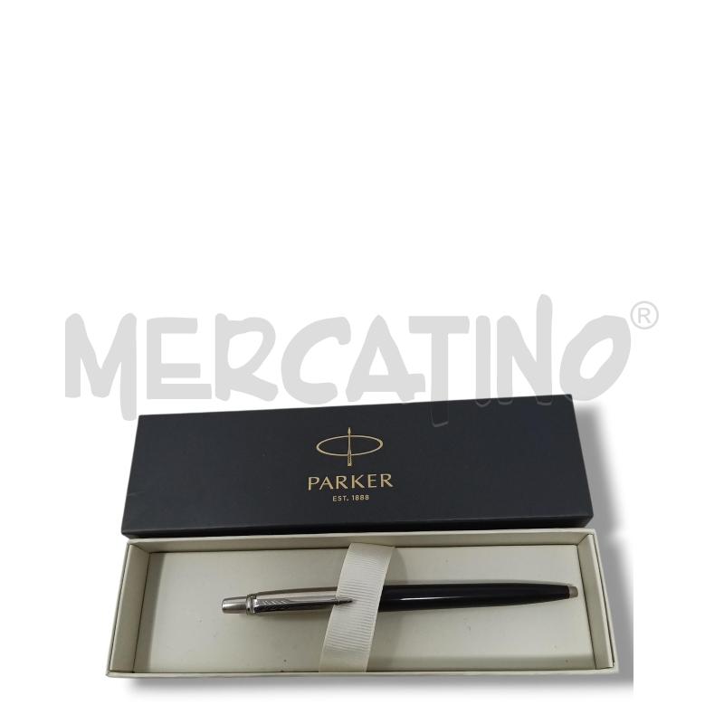 PENNA PARKER NERA METAL SATINATO REFIL NERO | Mercatino dell'Usato Rivoli 2