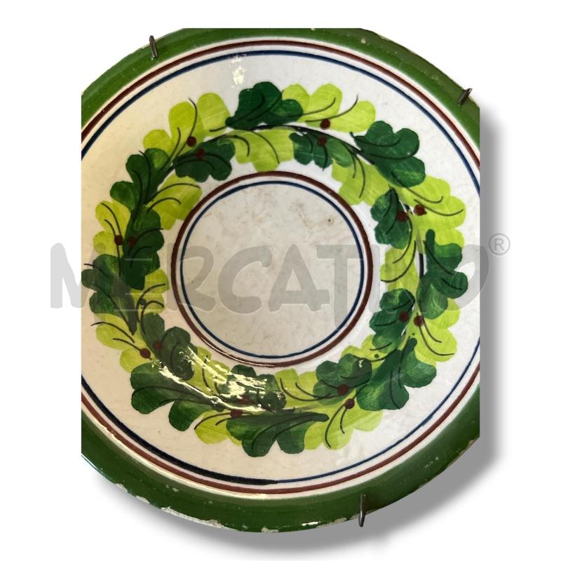 PIATTINI PZ. 4 CAPODIMONTE FOGLIE VERDI 16CM | Mercatino dell'Usato Rivoli 4