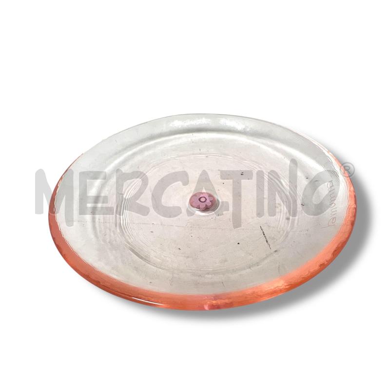 PIATTINO MURRINA VETRO ROSA 12 CM | Mercatino dell'Usato Rivoli 4