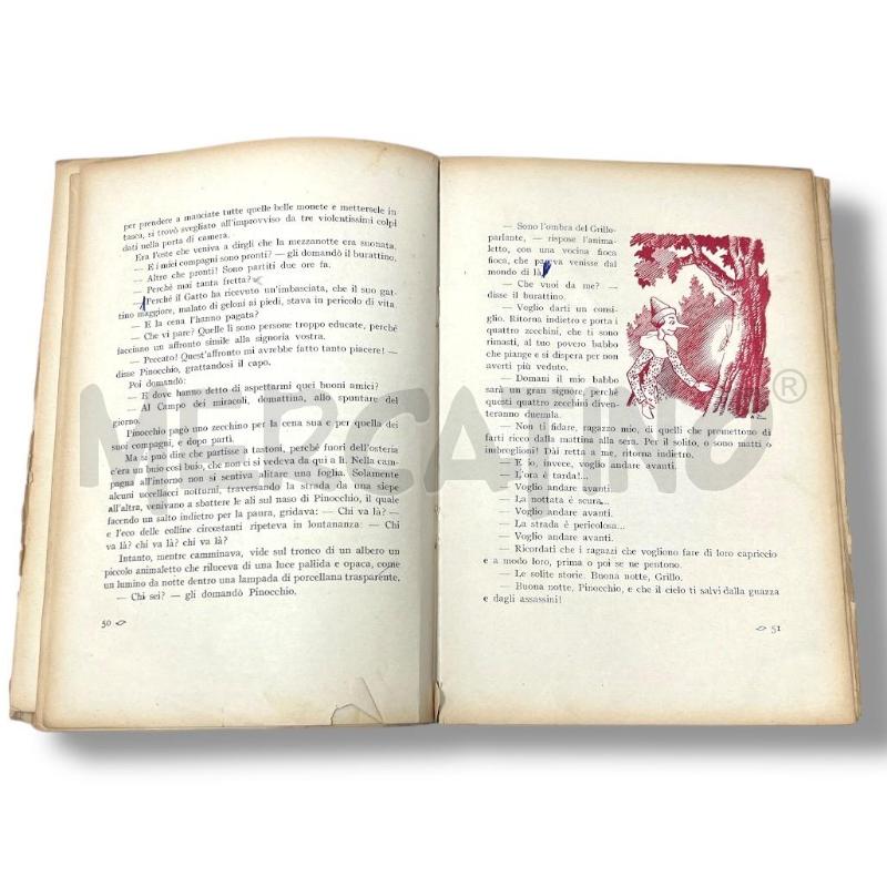 PINOCCHIO - CARLO COLLODI - PRIMA RISTAMPA DELLA PRIMA EDIZIONE | Mercatino dell'Usato Rivoli 4