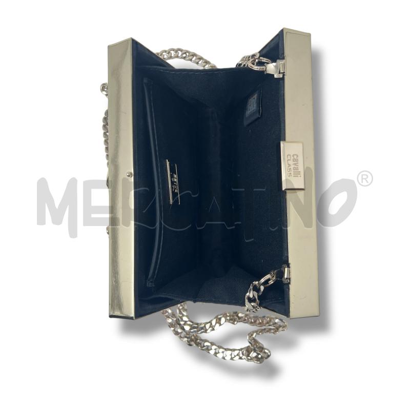 POCHETTE CLUTCH CAVALLI CLASS BLU ELETTRICO SERPENTE | Mercatino dell'Usato Rivoli 3