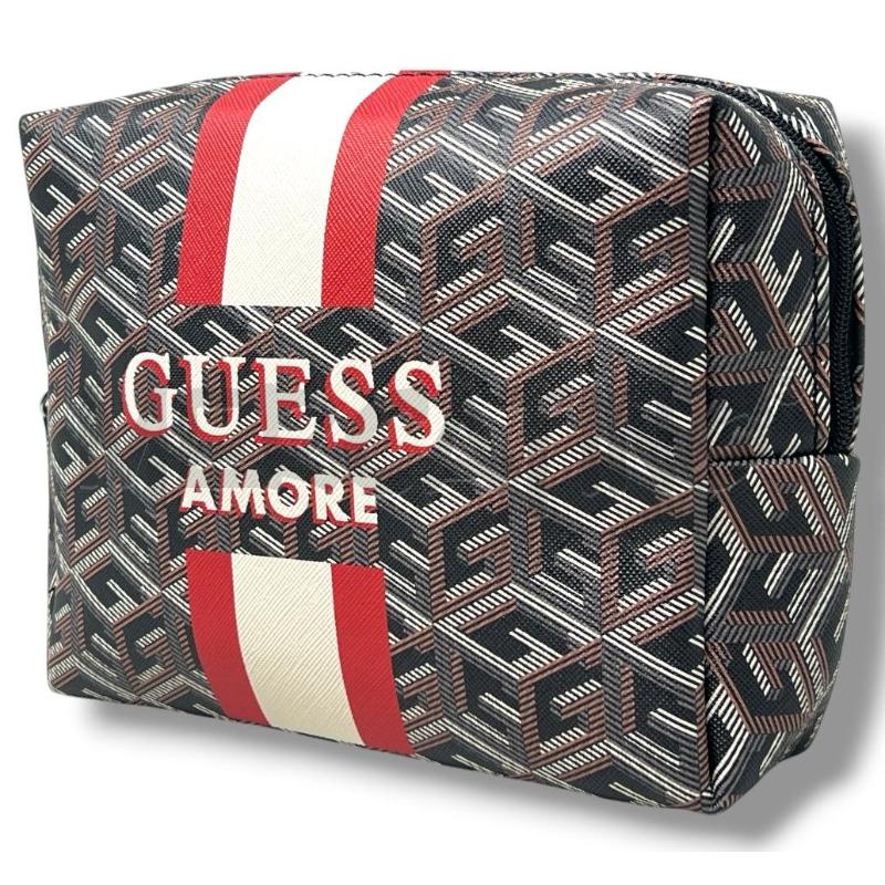 POCHETTE GUESS AMORE MARRONE GEOMETRIE | Mercatino dell'Usato Rivoli 2