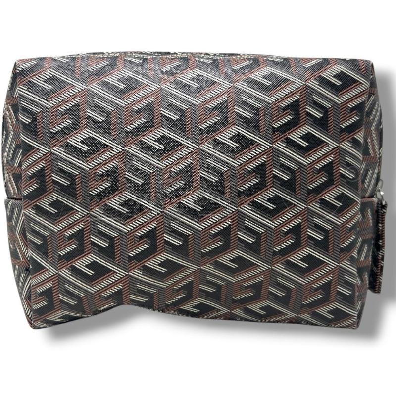 POCHETTE GUESS AMORE MARRONE GEOMETRIE | Mercatino dell'Usato Rivoli 3