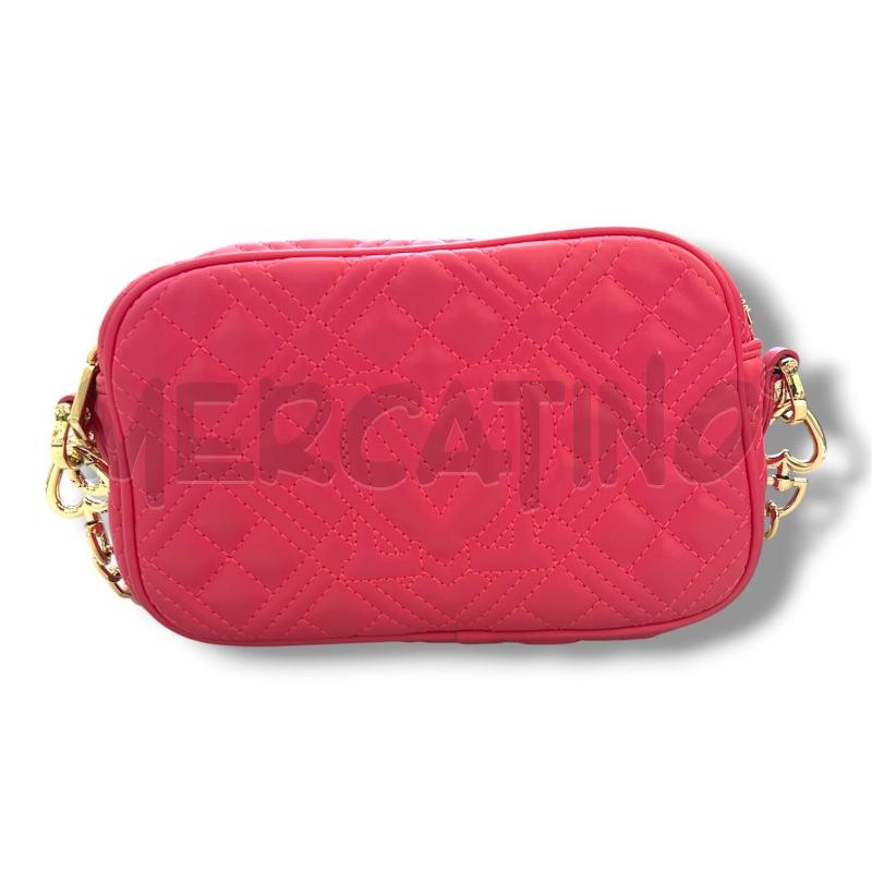 POCHETTE LOVE MOSCHINO FUCSIA TRAPUNTATO  | Mercatino dell'Usato Rivoli 3