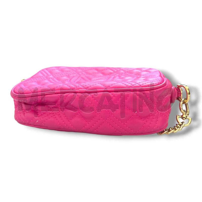 POCHETTE LOVE MOSCHINO FUCSIA TRAPUNTATO  | Mercatino dell'Usato Rivoli 4