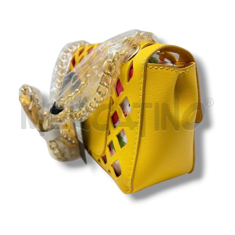 POCHETTE MAGIC BAGS GIALLA ECOPELLE RETATA  | Mercatino dell'Usato Rivoli 2