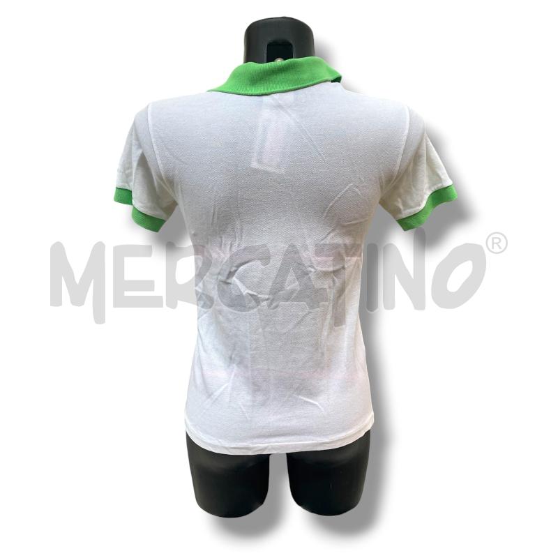 POLO DONNA LACOSTE BIANCA COLLETTO VERDE | Mercatino dell'Usato Rivoli 3
