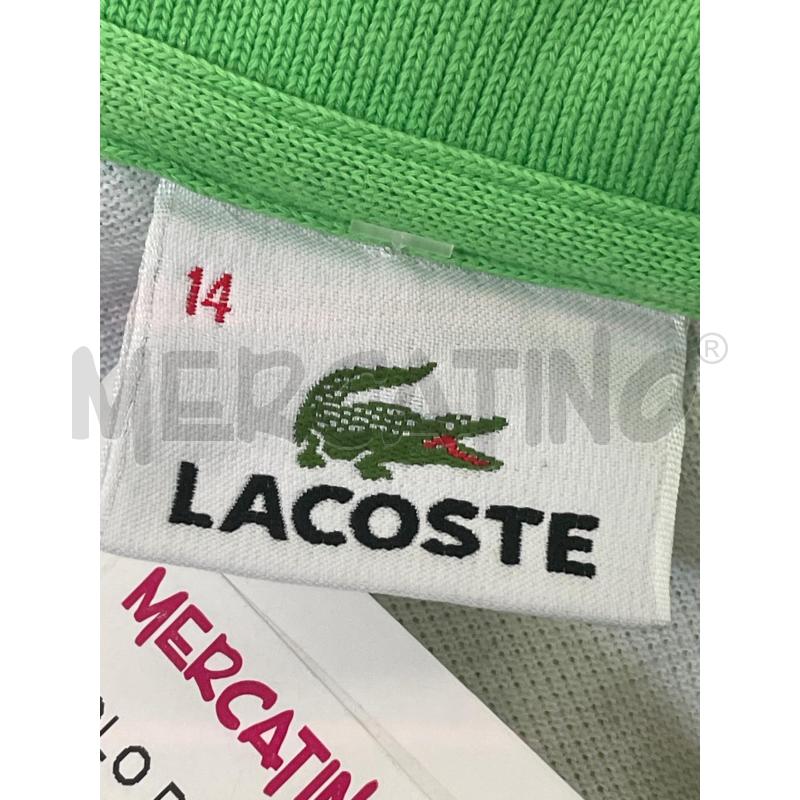 POLO DONNA LACOSTE BIANCA COLLETTO VERDE | Mercatino dell'Usato Rivoli 4
