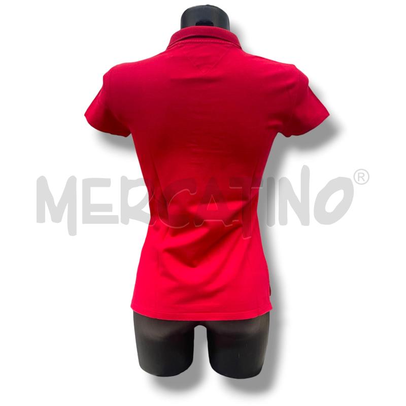POLO DONNA TOMMY HILFIGER ROSSA | Mercatino dell'Usato Rivoli 2