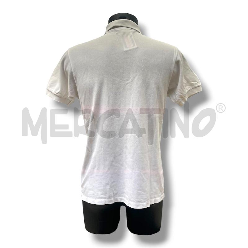 POLO UOMO LACOSTE BIANCA TASCHINO QUADRI BLU | Mercatino dell'Usato Rivoli 2
