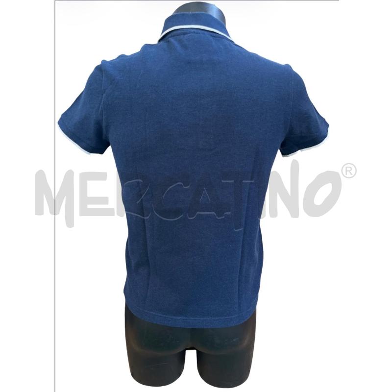 POLO UOMO LACOSTE EFFETTO DENIM COLLETTO BORDO BIANCO | Mercatino dell'Usato Rivoli 2