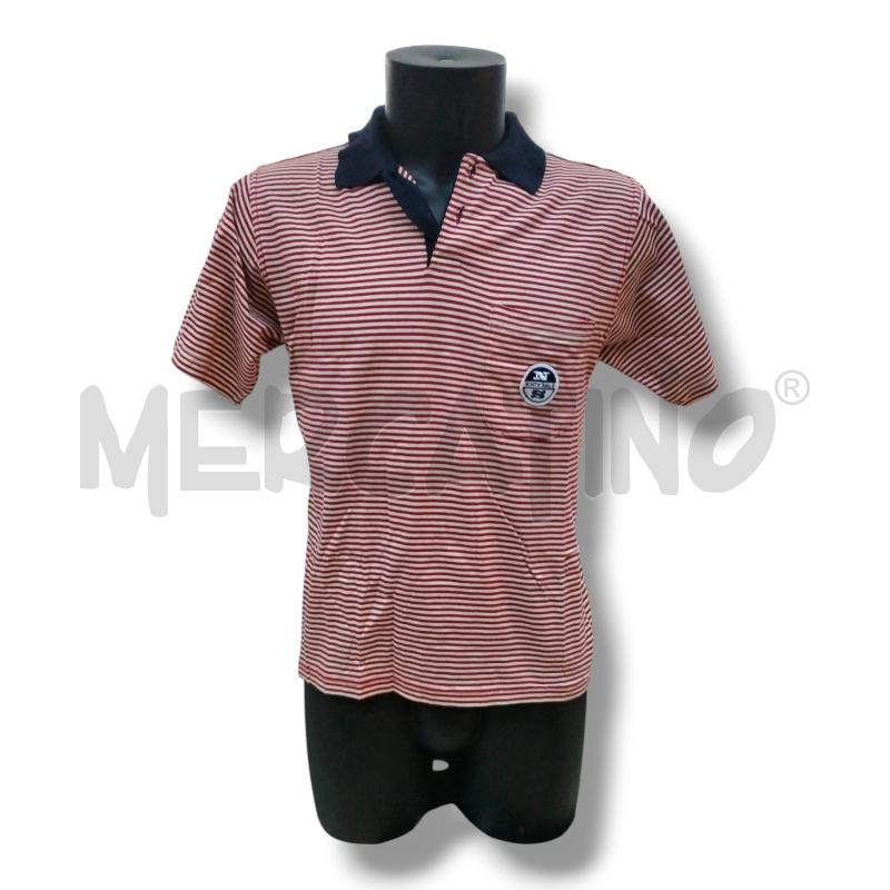 POLO UOMO NORTH SAILS RIGHE ROSSE VINTAGE | Mercatino dell'Usato Rivoli 1