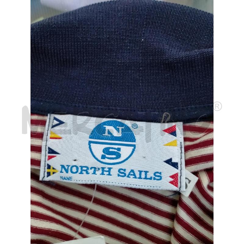 POLO UOMO NORTH SAILS RIGHE ROSSE VINTAGE | Mercatino dell'Usato Rivoli 3