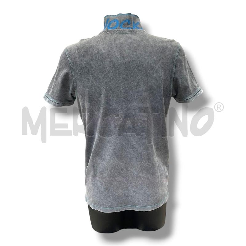 POLO UOMO SHOCKLY GRIGIA DETTAGLI AZZURRI | Mercatino dell'Usato Rivoli 2