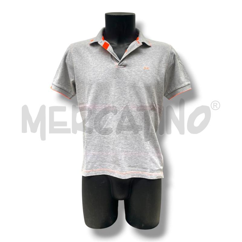 POLO UOMO SUN68 GRIGIA MELANGE PROFILI FLUO | Mercatino dell'Usato Rivoli 1