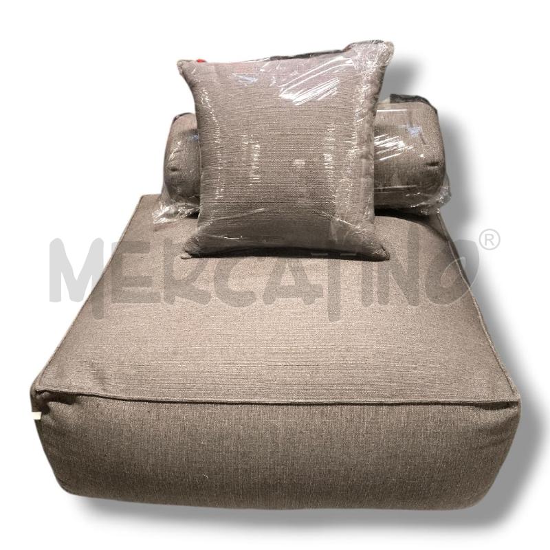 POLTRONA FILIPPO GHEZZANI PANAMA GRIGIA 110X110X40 CON CUSCINI | Mercatino dell'Usato Rivoli 1