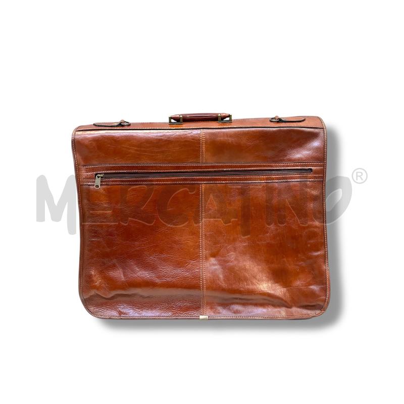 PORTA ABITI PELLE MARRONE 2 GRUCCE SPALLA | Mercatino dell'Usato Rivoli 1