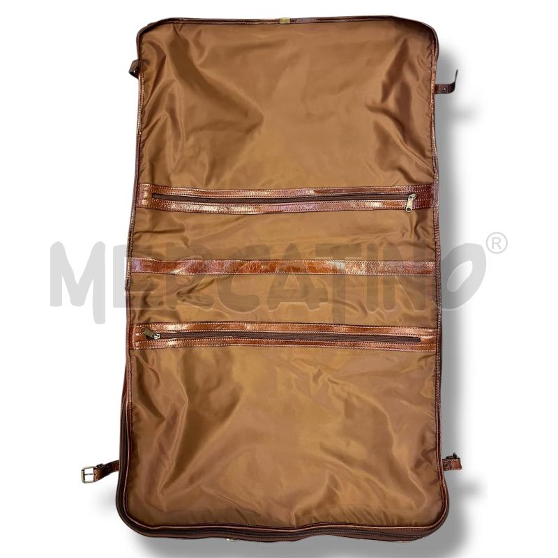PORTA ABITI PELLE MARRONE 2 GRUCCE SPALLA | Mercatino dell'Usato Rivoli 2
