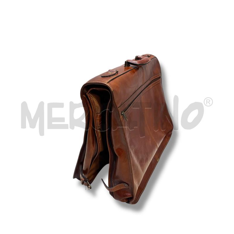 PORTA ABITI PELLE MARRONE 2 GRUCCE SPALLA | Mercatino dell'Usato Rivoli 3
