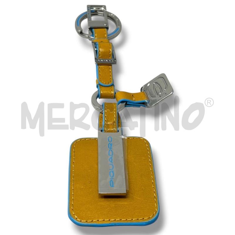 PORTA CHIAVI PIQUADRO OCRA PELLE CON PORTA TAG | Mercatino dell'Usato Rivoli 3