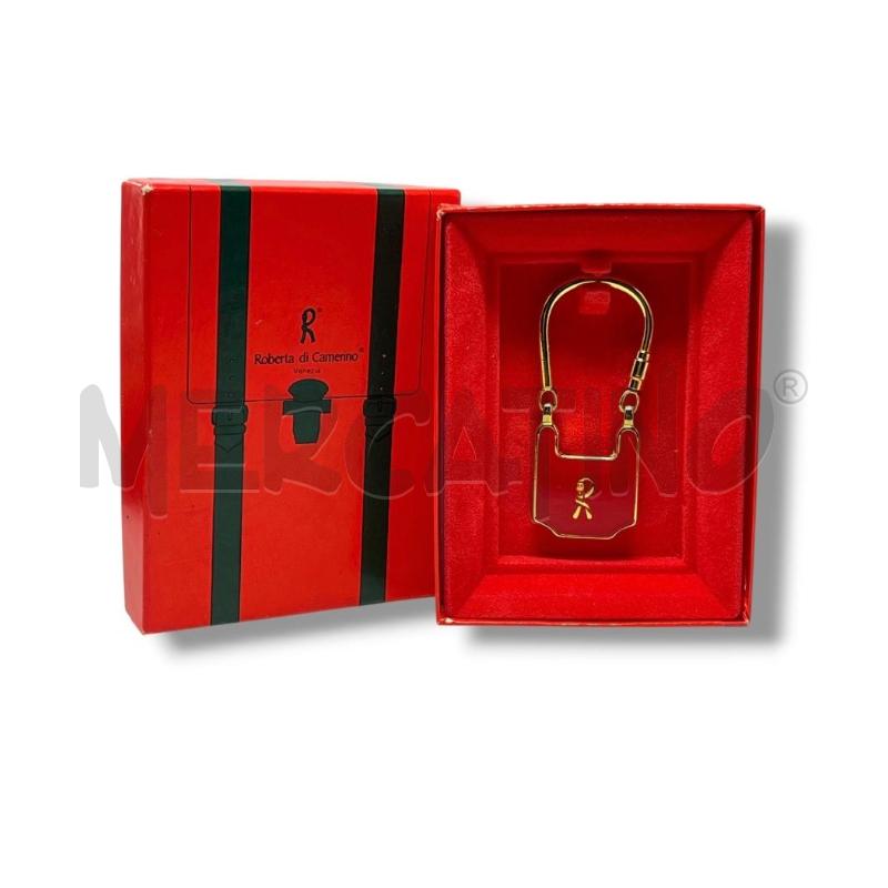 PORTA CHIAVI ROBERTA DI CAMERINO DORATO E ROSSO | Mercatino dell'Usato Rivoli 1