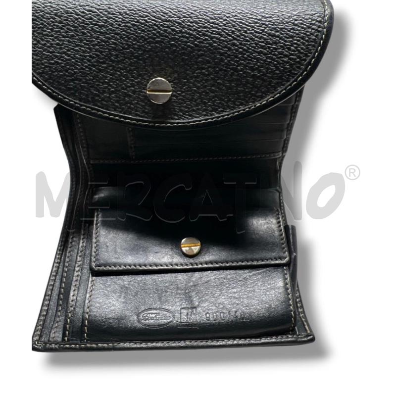 PORTA FOGLIO BORBONESE PELLE NERO  | Mercatino dell'Usato Rivoli 3