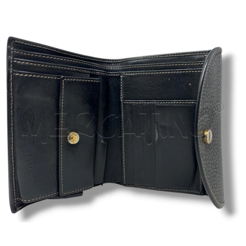 PORTA FOGLIO BORBONESE PELLE NERO  | Mercatino dell'Usato Rivoli 4
