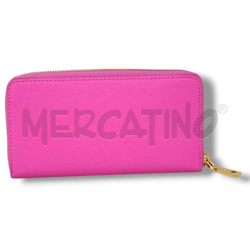 PORTA FOGLIO LOVE MOSCHINO ROSA LOGO METALLICO DORATO | Mercatino dell'Usato Rivoli 3
